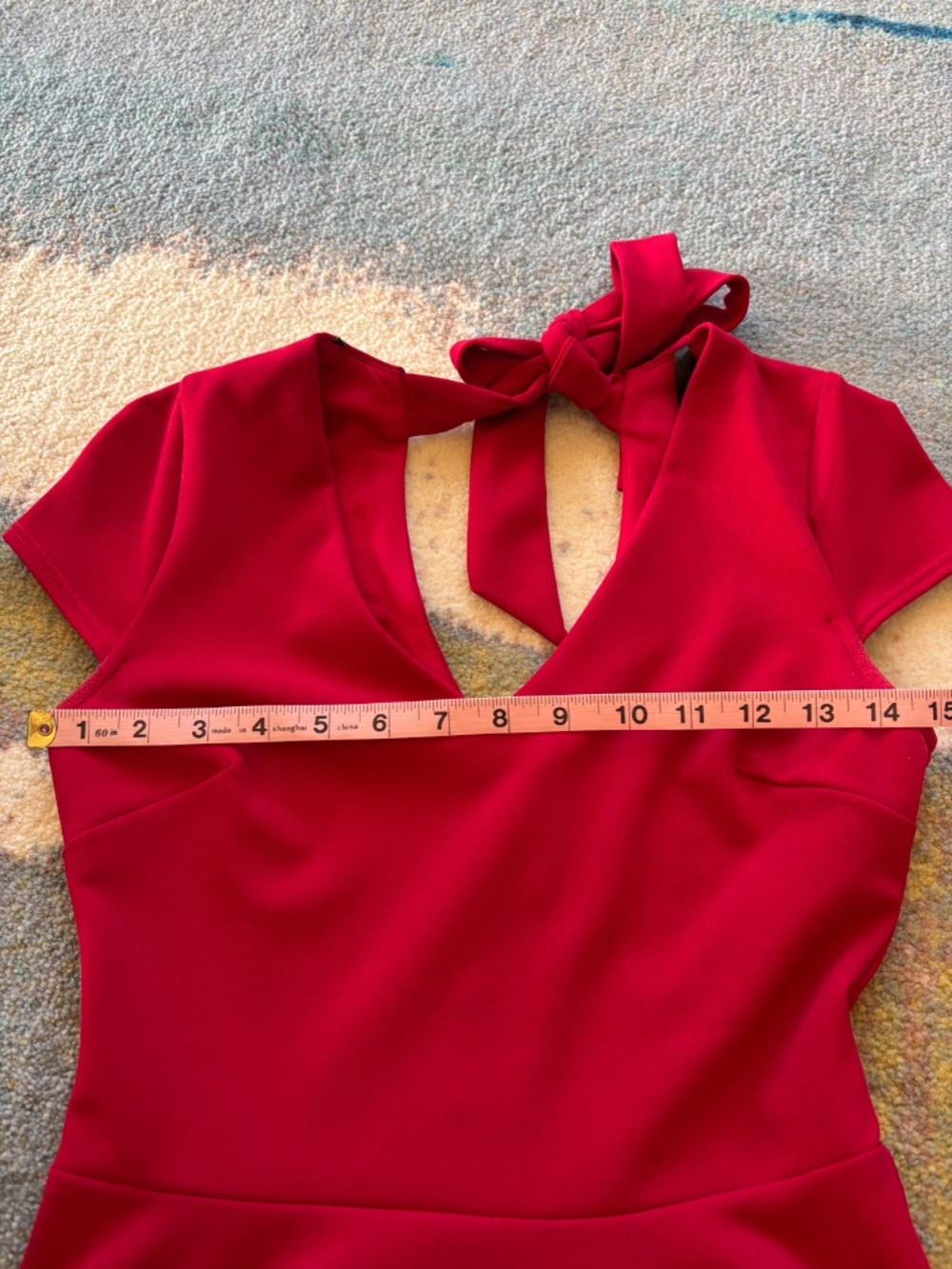 B. Darlin cherry red mini dress fit and flare, S - Picture 6 of 7